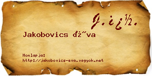 Jakobovics Éva névjegykártya
